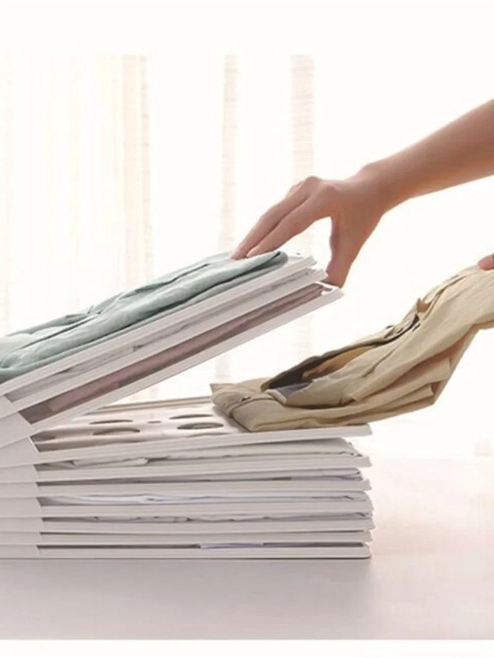 Fold Board Clothes Organization System Shirt Folder(10 Pack)